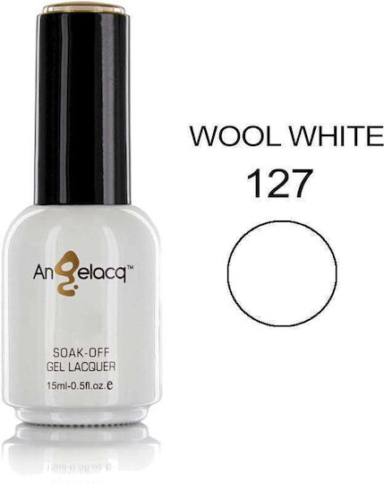 Angelacq Gel Nail Polish Wool White 127 15ml