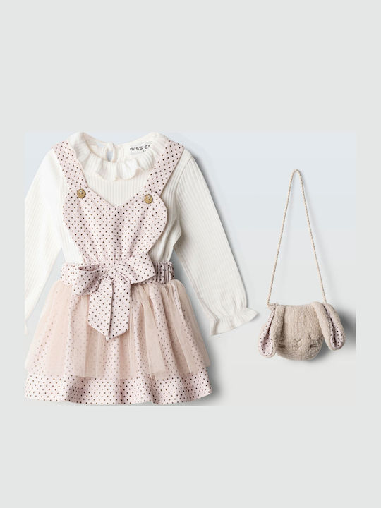 Evita Girls Dress Pink