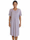 Secret Point Summer Women's Nightgown Lilac
