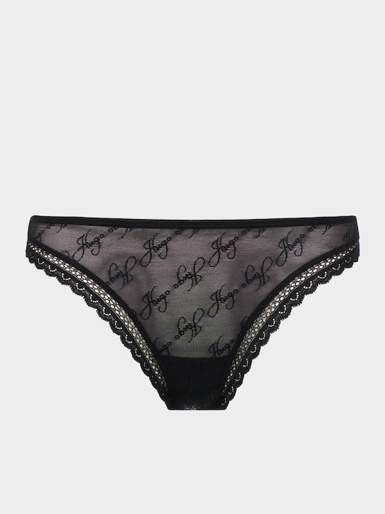 Women's String with Black Lace