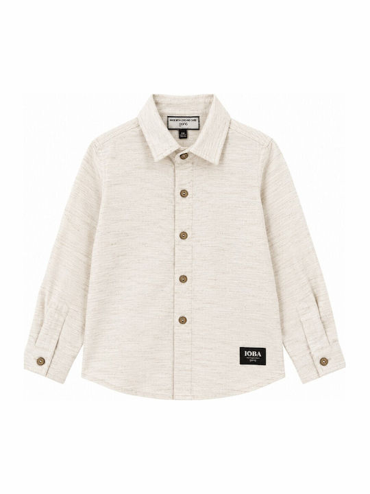 Kinderhemden Kurzärmelig Leinen Beige