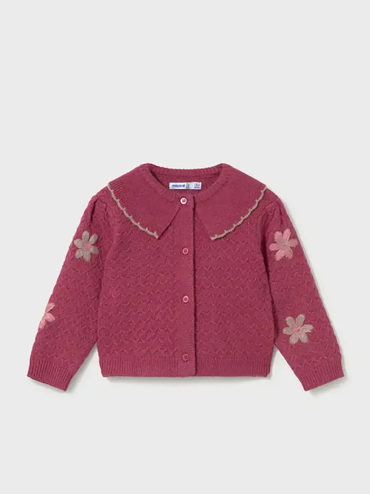 Kids Knitted Pink Cardigan