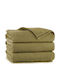 Zwoltex 50x100cm Khaki Badetuch Gewicht 500gr/m²