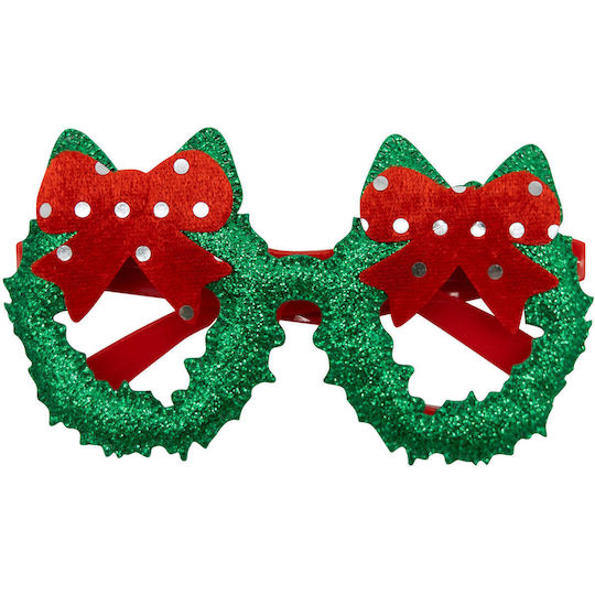 Riethmueller Weihnachtsbekleidungsaccessoires Brillen Weihnachtskranz Fun Shades Einheitsgröße