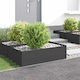 vidaXL Metallic Garden Hedge in Black Colour 1m...