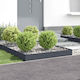 vidaXL Metallic Garden Hedge in Grey Colour 1x1...