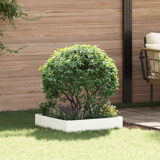 vidaXL Metallische Gartenhecke in Weißer Farbe 60x60cm