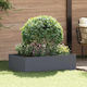 vidaXL Metallic Garden Hedge in Grey Colour 1m ...