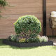 vidaXL Metallic Garden Hedge in Black Colour 1x1m