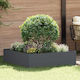 vidaXL Metallic Garden Hedge in Grey Colour 1x1m