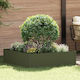 vidaXL Metallic Garden Hedge 1x1m