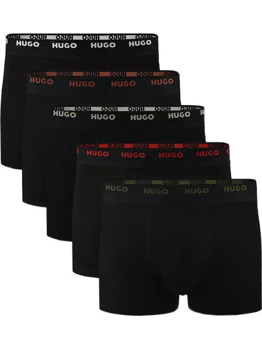 Hugo Ανδρικά Μποξεράκια Μαύρο 5Pack