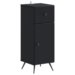 vidaXL Dulap de baie 30x31x80cm Negru