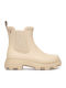 Women's Ankle Boots with Mid Heel Beige