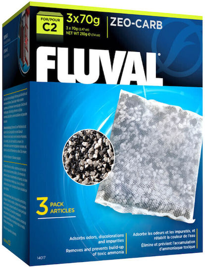 Fluval Zeo-Carb Aquarium Filter Media with Activated Carbon 1 Piece