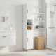 vidaXL Floor Bathroom Column Cabinet 30x31x190 ...