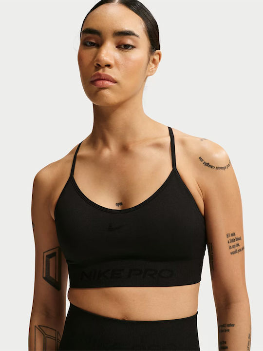 Nike Dri-Fit Seamless Damen Sport-BH Schwarz mi...
