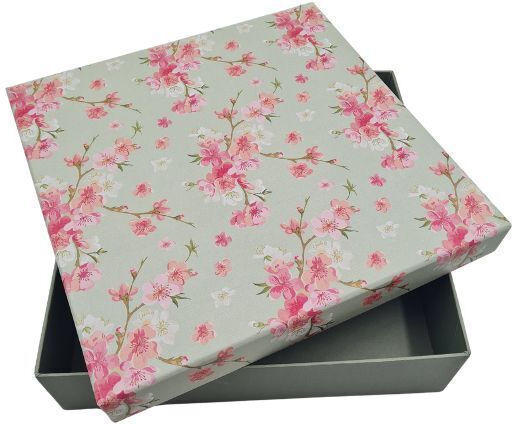 DS Boxes Multicolour Gift Box 23x6x23cm Spring Blossom