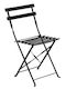 Zappeion Metallic Chair Pantone Black