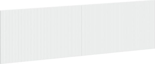 vidaXL Kopfstützen für Betten Hölzernes Weiß 180x50cm