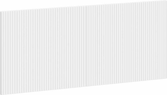 vidaXL Hölzernes Kopfstütze für Betten Weiß 120x50cm