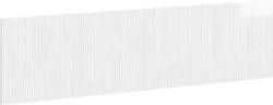 vidaXL Табла за легло Дървена Бяла 200x50cm