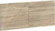 vidaXL Wooden Beige Bed Headboard 120x50cm
