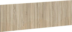 vidaXL Табла за легло Дървена Бежова 160x50cm