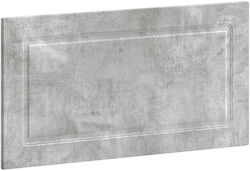 vidaXL Табла за легло Дървена Сива 100x50cm