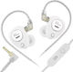KZ Taurus Mic Hi-fi In-ear Headphones White Mic...