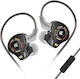 KZ Eldar Mic Hi-Fi In-Ear Headphones Black Micr...