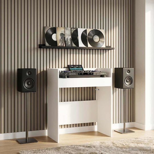 VidaXL DJ Table White 102 X 45 X 102 Cm Engineered Wood