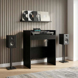 Vidaxl Πίνακας Dj Μαύρη Δρυς 62 X 45 X 102 Εκ Επεξεργασμένο Ξύλο