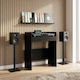 VidaXL DJ Table Black Oak 82 x 45 x 102 cm Engineered Wood