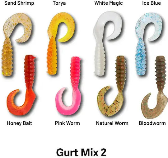 HanFishing Gurt Τεχνητό Δόλωμα 6εκ. Gurt Mix 2 Σετ 8τμχ