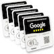Tap Google Review Plate Tap Instant Reviews Compatible All Phones Reusable Smart Tap Nfc & Qr 12 X 12 Cm Mount Anywhere 3m Adhesive 5-pack