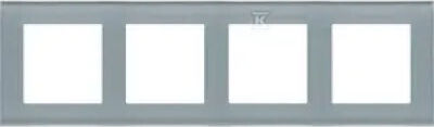 Simon 55 Wechselrahmen 4x Nature Glas Frost Grau Trn4/176