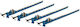 Set Morsă Marangher Bară T 1500mm Morsă Profesională Oțel Fontă Prelucrare Lemn 4 Buc Hbm Machines Olanda