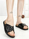 Women's Black Flat Sandals