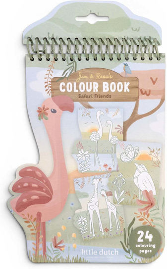 Little Dutch Malbuch Flamingo Safari Freunde