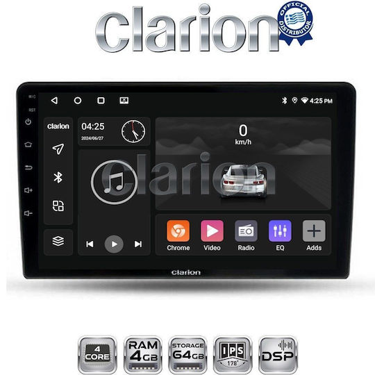 Clarion Auto-Audiosystem Für Ford Fiesta 2019 Bluetooth USB Eingebautes Wi-Fi GPS Apple CarPlay Android Auto