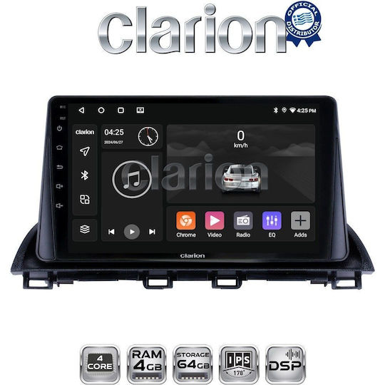 Clarion Sistem Audio Auto Pentru Mazda CX-4 2014 Bluetooth USB Wi-Fi GPS Apple CarPlay Android Auto