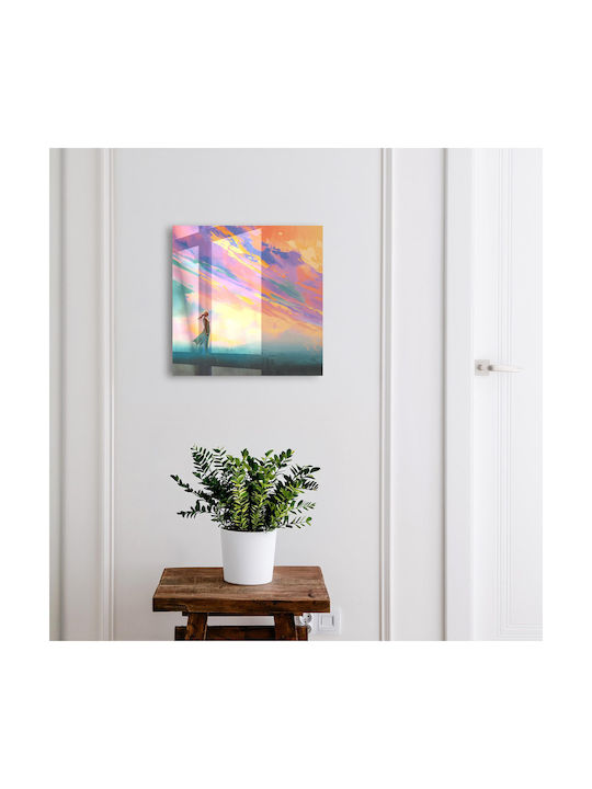 Tulup Agățătoare Chei De Perete Metalică 50 Compartimente 30x30x5cm