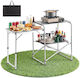 Vevor Τραπέζι για Camping Πτυσσόμενο 117x45x80cm