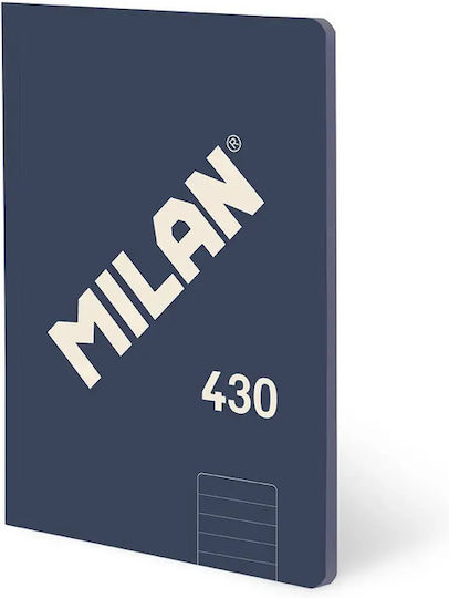Milan Ruled Notebooks A4 48 Paper Sheets Blue 3 Pieces