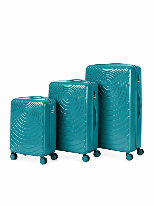 Felbags Suitcases Hard Petrol Set 3pcs