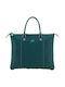 G3 Plus Size F/W 26-27 Leather Women's Shopper Bag Green