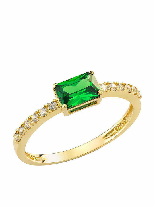 Ioannis Kosmima Women's Ring with Zircon from 9K Gold