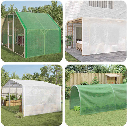 vidaXL Rundes Wasserdichtes Planen 260g/m² mit Durchmesser 2m Hohe Beanspruchung Grüner