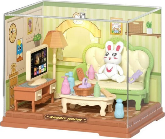 Mini Dollhouse With Bunny For Age 3+
